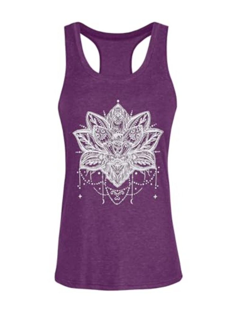 Women's Racerback Tank Top Sleeveless Round Neck Loose Fit Summer